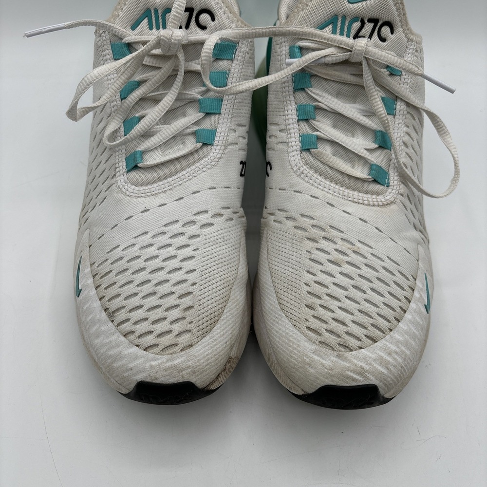 Nike Air Max 270 Sneakers Womens Size 10.5 White Teal AH6789-119 Running Shoes - Picture 3 of 15